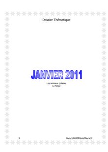 JANVIER 2011-Les animaux polaire-La Neige