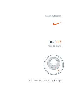 Notice Lecteur CD portable Philips  ACT300/00C
