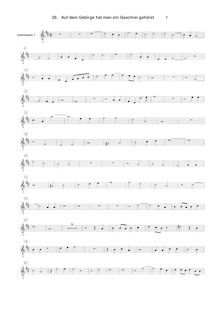 Partition Instrument 1 , partie [G2 clef], Geistliche Chor-Music, Op.11 par Heinrich Schütz