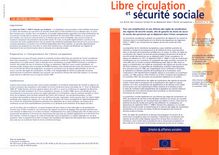 Libre circulation et sécurité sociale. Les droits des citoyens lorsqu ils se déplacent dans l Union européenne â€” Bulletin n° 3, 1999