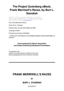 Frank Merriwell s Races