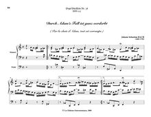 Partition Durch Adam’s Fall ist ganz verderbt, BWV 637, Das Orgel-Büchlein