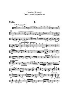 Partition altos, Concerto Gregoriano, Respighi, Ottorino