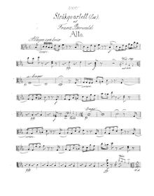Partition viole de gambe, corde quatuor, E flat major, Berwald, Franz