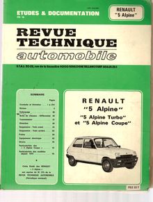 Renault 5 Alpine - revue technique