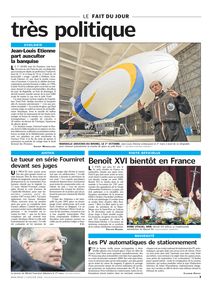 Benoît XVI bientôt en France