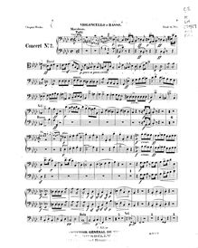 Partition violoncelle et basse, Piano Concerto No.2, F minor, Chopin, Frédéric