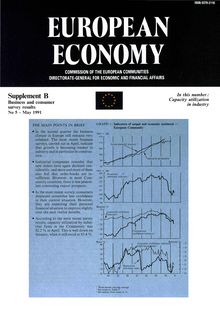 EUROPEAN ECONOMY. Supplement ? Business and consumer survey results No 5 - May 1991