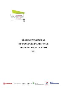 Le règlement général 2011 - RÈGLEMENT GÉNÉRAL DU CONCOURS D ...