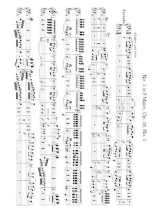 Partition complète, corde quatuor No.1, Op.18/1, F major, Beethoven, Ludwig van