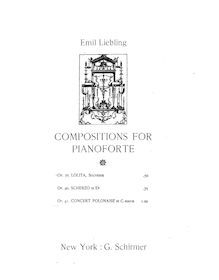 Partition complète, Concert Polonaise, G minor, Liebling, Emil