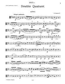 Partition viole de gambe 2, Double quatuor, Double Quatour pour 4 Violons 2 Altos et 2 Violoncellos Новоселье (Novoselʹe), Housewarming.