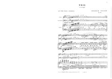 Partition complète et parties, Piano Trio, Op.121, A major