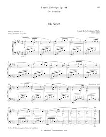 Partition 8, Verset (A major), L’Office Catholique, Op.148, Lefébure-Wély, Louis James Alfred par Louis James Alfred Lefébure-Wély