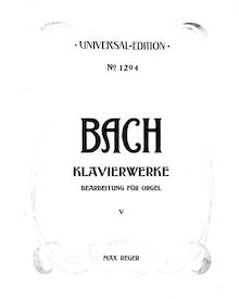 Partition complète, Toccata, C minor, Bach, Johann Sebastian