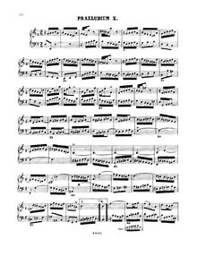 Partition Prelude et Fugue No.10 en E minor, BWV 879, Das wohltemperierte Klavier II