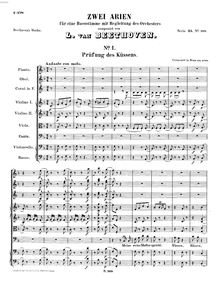 Partition complète, Prüfung des Küssens, WoO 89, F major, Beethoven, Ludwig van
