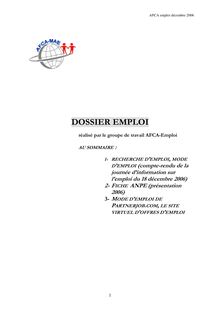 PDF - 248.7 ko - DOSSIER EMPLOI