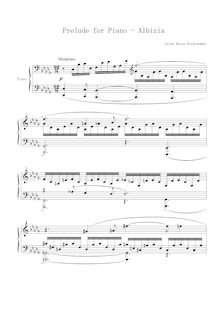Partition complète, Prelude pour Piano, Albizia, Isida, Kazue Rockzaemon