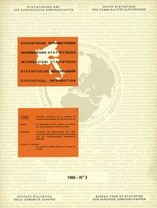 STATISTICAL INFORMATION 1966-N°3. Quarterly review of economic integration in Europe