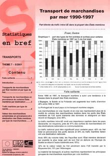 5/01 STATISTIQUES EN BREF - TRANSPORTS)