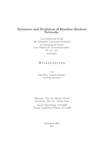 Dynamics and evolution of random Boolean networks [Elektronische Ressource] / von Tamara Mihaljev