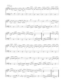 Partition Presto, Sonata, A major, Edmund, William