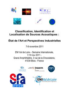 Classification, Identification et Localisation de Sources Acoustiques ...