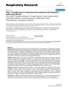 CD8+T lymphocytes in lung tissue from patients with idiopathic pulmonary fibrosis