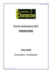 Choranche Prehistoire College Enseignants VF