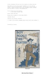 The Boy Scout Fire Fighters - or Jack Danby s Bravest Deed