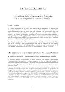 Livre blanc de la langue-culture française