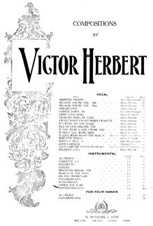 Partition , Yesterthoughts, 6 pièces, C major, Herbert, Victor