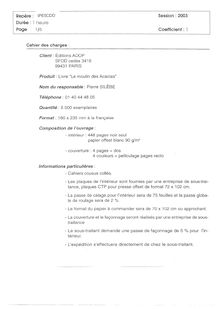 Btsindgra calcul d un devis 2003