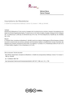 Inscriptions de Macédoine - article ; n°1 ; vol.112, pg 449-466