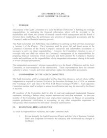 Audit Committee Charter - LTC 2002  revised 12-13-02  