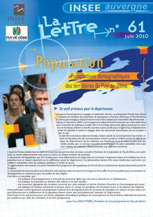 Prospectives démographiques des territoires du Puy-de-Dôme