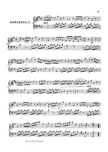 Partition Sonatina No.2 (B/W), 4 Progressive sonatines, Latour, Theodore