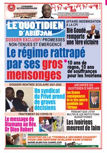 Le Quotidien d’Abidjan n°4026 - du vendredi 24 septembre 2021