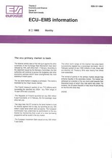 ECU-EMS information. 2 1993 Monthly
