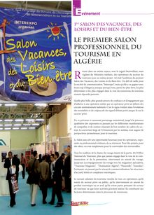 Le premier salon professionnel  du Tourisme en Algérie