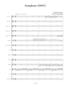 Partition I, Allegro Assai, Symphony No.20, B-flat major, Rondeau, Michel