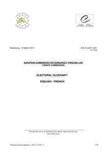 Electoral glossary (English-French)