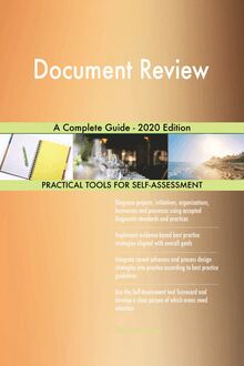 Document Review A Complete Guide - 2020 Edition