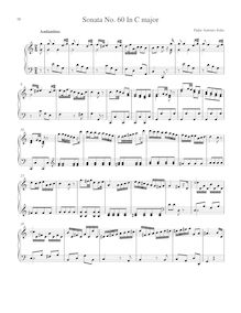 Partition Sonata R.60 en C major, clavier sonates R.51-60, Soler, Antonio