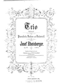 Partition de piano, Piano Trio No.4, Op.191, F major, Rheinberger, Josef Gabriel