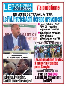 Le Quotidien d’Abidjan du 13/06/2023