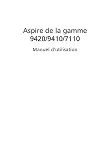 Notice Ordinateur portable Acer  Aspire 9410