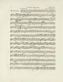 Partition violons II, Symphony No.2, Seconde Sinfonie à grand orchestre