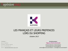 OpinionWay : Les français et leurs préférences lors du shopping